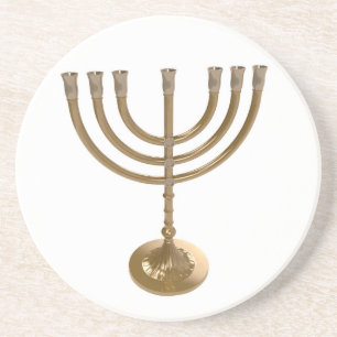 Posavasos gold menorah