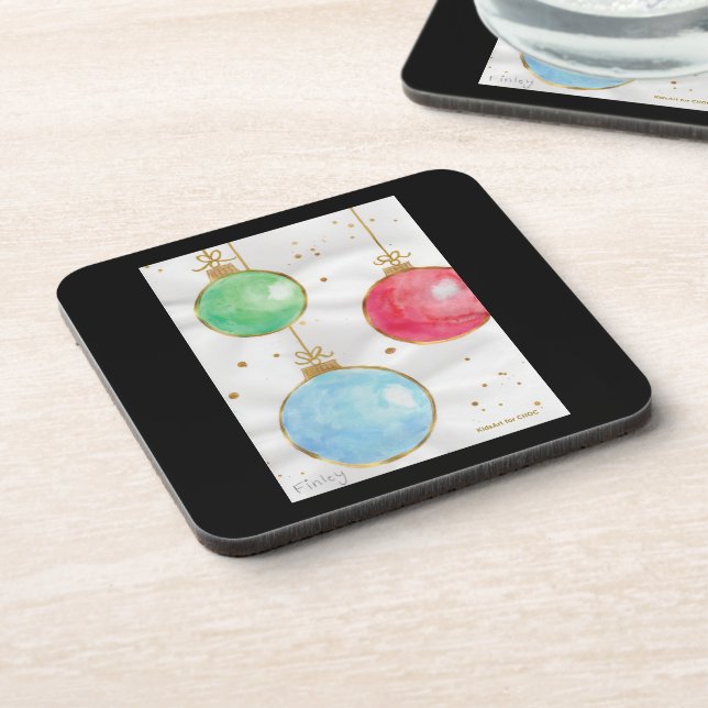 Posavasos Gold Strings & Pretty Things - KidsArt for CHOC (Lado Izquierdo)