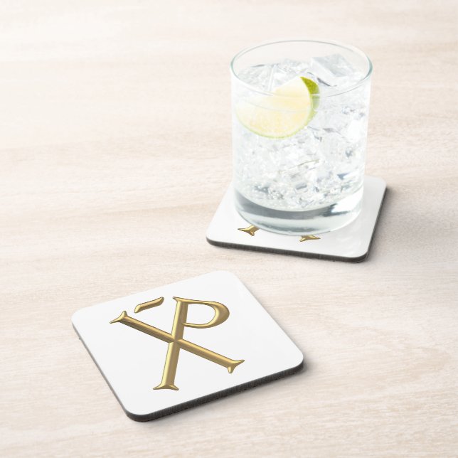 Posavasos Golden "3-D" Chi-Rho 3 (Lado Derecho)