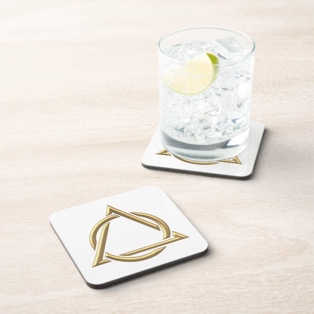 Posavasos Golden "3-D" Holy Trinity Symbol (Lado Derecho)