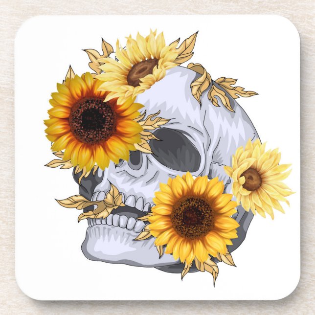 POSAVASOS GOLDEN BLOOM SKULL (Frente)