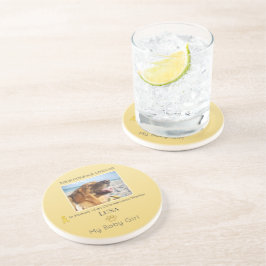 Posavasos Golden Osteosarcoma Round Pet Tribute