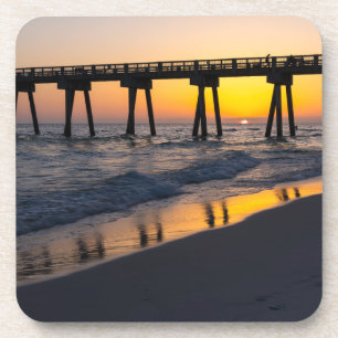 Posavasos Golden Panama City Sunset Reflaster Set