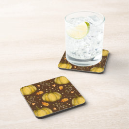 Posavasos Golden Pumpkins Beverage Coaster