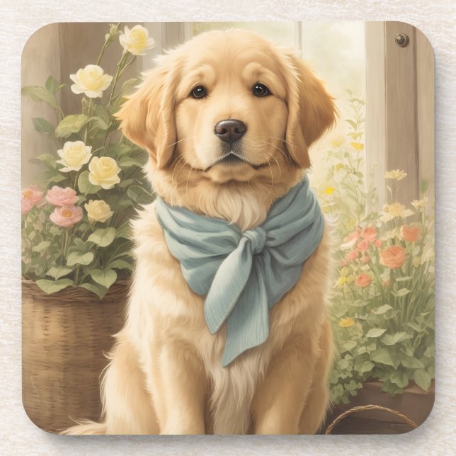 Posavasos Golden Retriever (Frente)