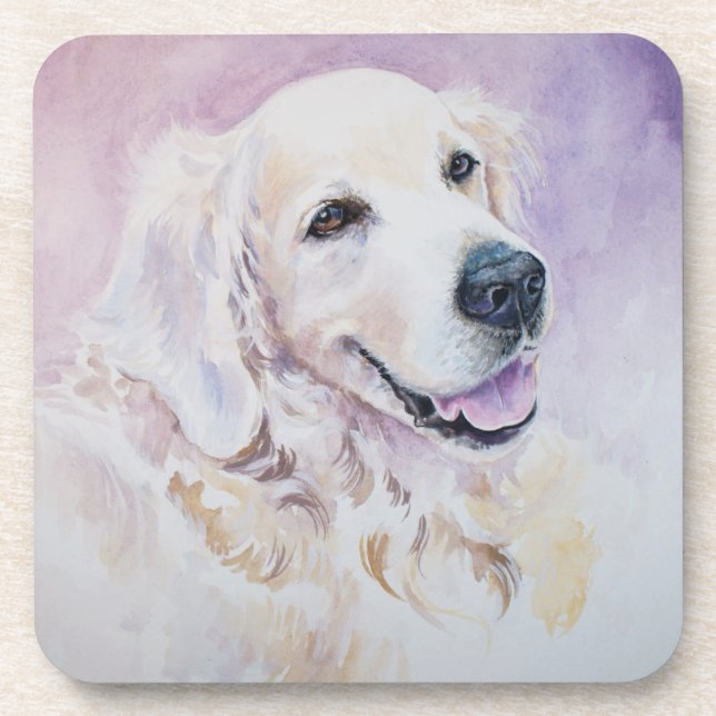 Posavasos Golden retriever (Frente)
