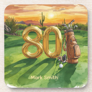 Posavasos Golf cumpleaños 80 en Arizona