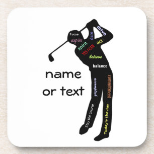 Posavasos Golf, deporte, palabras motivacionales