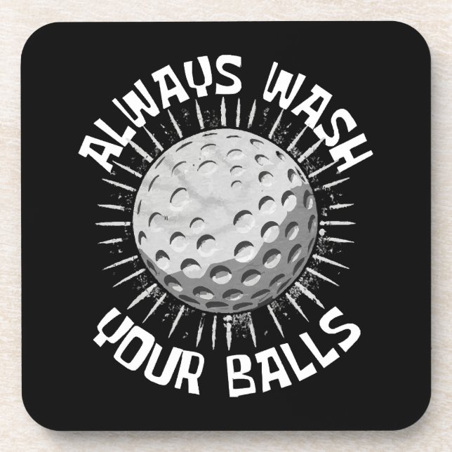 Posavasos Golf divertido (Frente)
