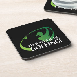 Posavasos Golf Golfista Golfista Moderno Juego Deportes Negr
