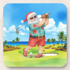 Posavasos Golf Santa Golfing para Navidades Julio