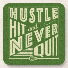 Posavasos Golpear y nunca dejar Lacrosse