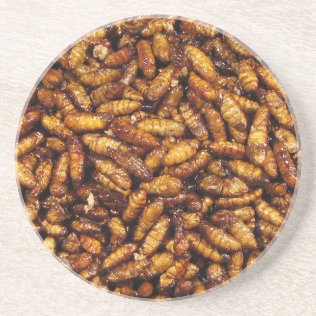 Posavasos Gomas de seda fritas... Comida callejera tailandes (Frente)