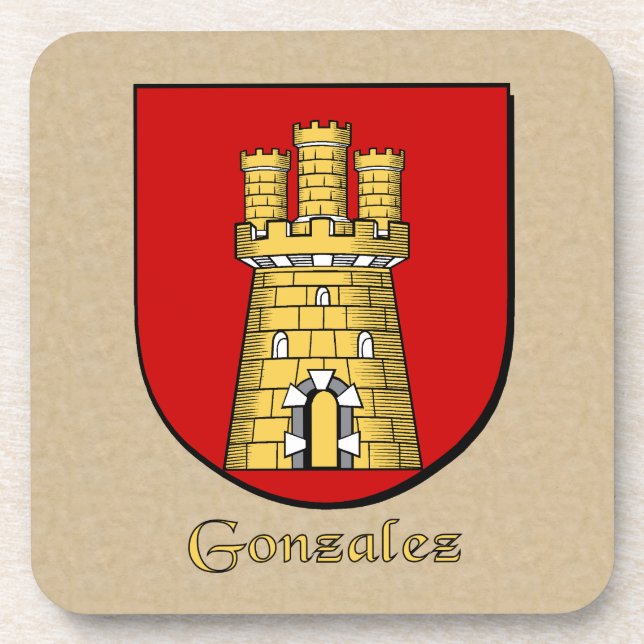 Posavasos Gonzalez Family Shield (Frente)