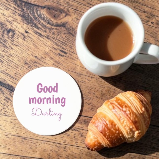 Posavasos Good Morning Darling Sandstone Coaster (Subido por el creador)