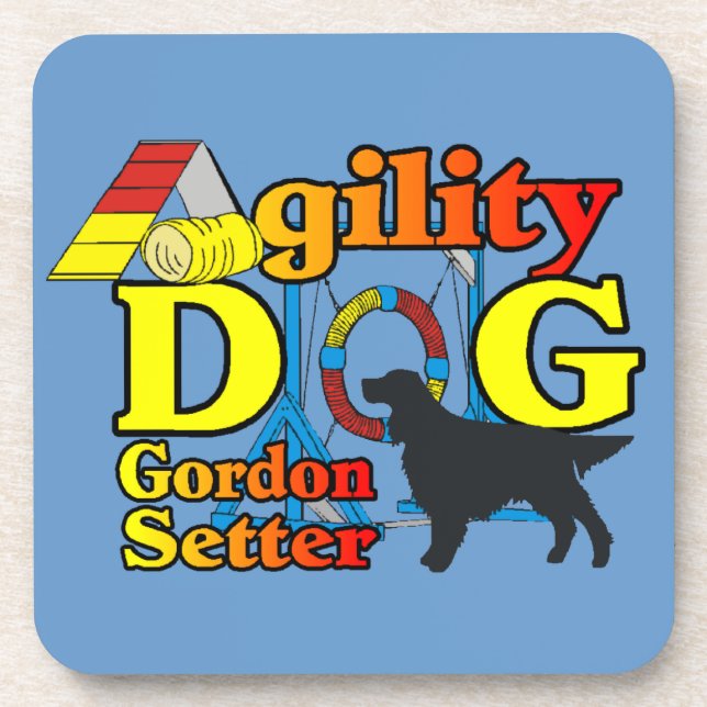 Posavasos Gordon Setter Agility (Frente)