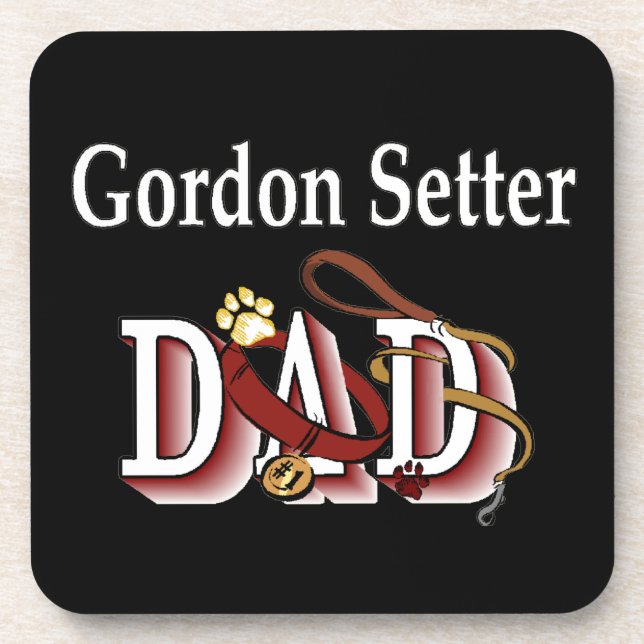 Posavasos Gordon Setter Dad (Frente)