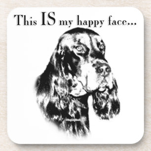 Posavasos Gordon Setter Happy Face