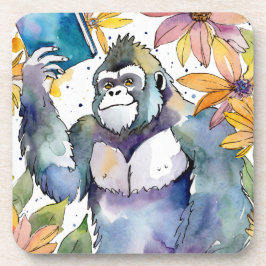 Posavasos Gorila Sobrio leyendo la recuperación de grandes l