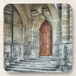 Posavasos Gothic Door Hard plastic coaster