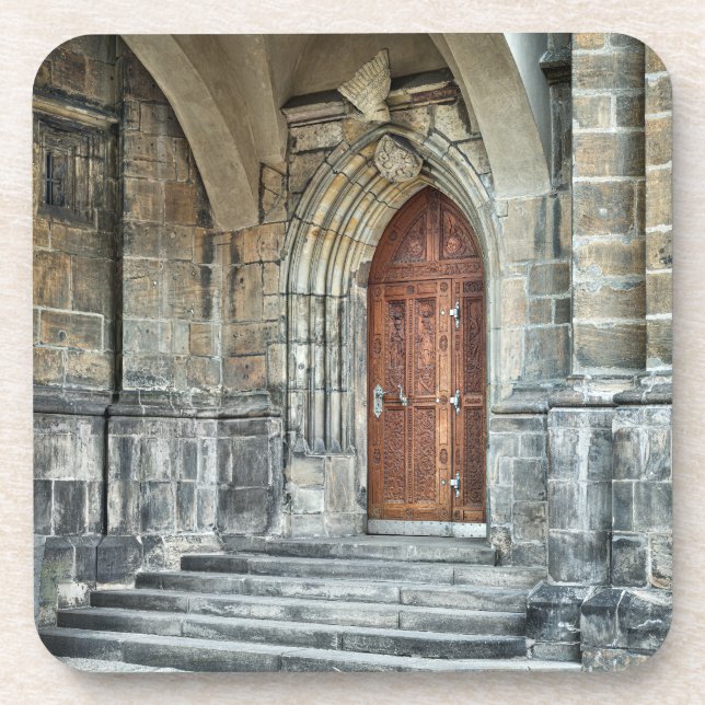 Posavasos Gothic Door Hard plastic coaster (Frente)