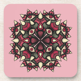 Posavasos Gótico Pastel: circo de horror rosa