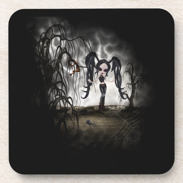 Posavasos Gótico Sepia Chica Vignette (Frente)