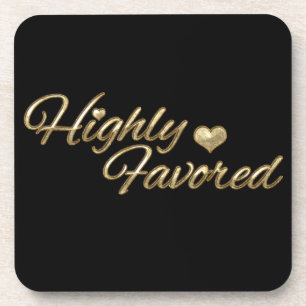 Posavasos Grabado en relieve de oro altamente favorecido