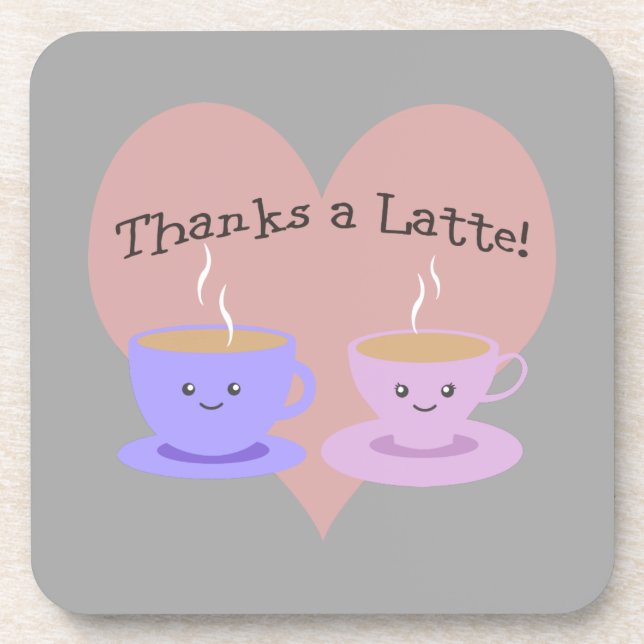 Posavasos ¡Gracias a Latte! (Frente)