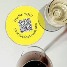 Gracias | Código QR de sitio web negro simple amar