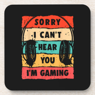 Posavasos Graciosa camiseta de gamer para adolescentes hombr