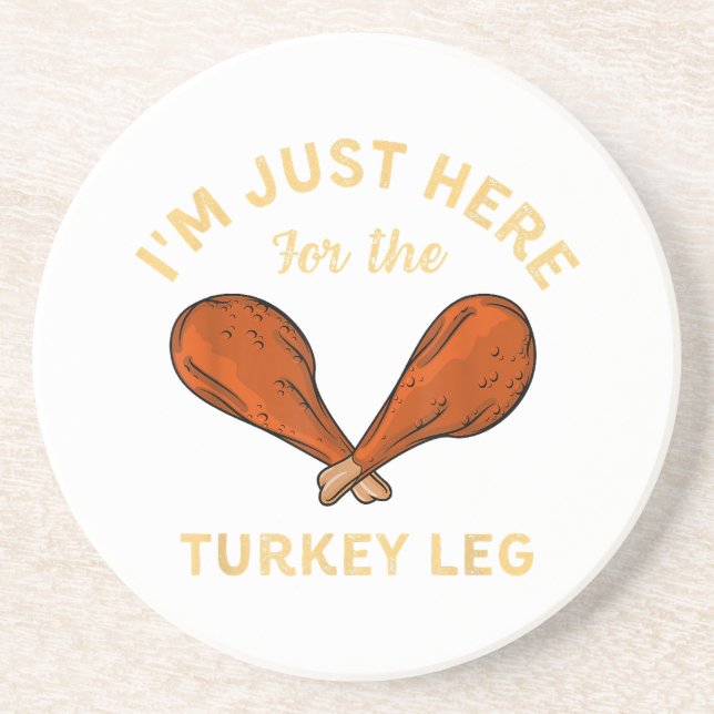 Posavasos Graciosa comida de Acción de Gracias que estoy aqu (Frente)