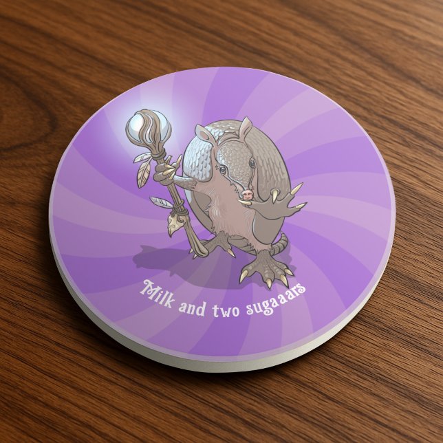Posavasos Graciosa Leche de Armadillo y dos Personalizados h (Subido por el creador)