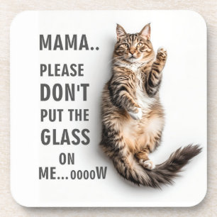 Posavasos Graciosas Máscaras De Gato - Adultos Adorables Par