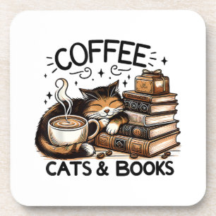 Posavasos Gracioso Café Café Los Libros De Idea De Regalo A