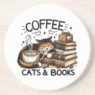 Posavasos Gracioso Café Café Los Libros De Idea De Regalo A 