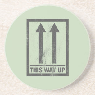 Posavasos Gracioso de esta manera de arriba a firmar