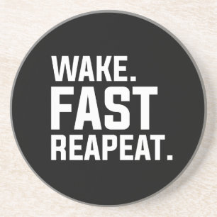Posavasos Gracioso despertar Rápido Repita Gráfico Sarcástic