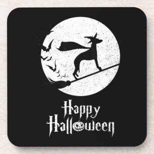 Posavasos Gracioso disfraz de Halloween Bruja de perro WHIPP
