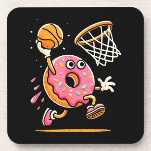 Posavasos Gracioso Donut Dunking Basketball Food Champ Sport