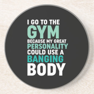 Posavasos Gracioso Gimnasio Entrenamiento Voy Al Gimnasio Po