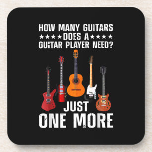 Posavasos Gracioso Guitarista De Arte Para Hombres Guitarian