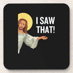 Posavasos Gracioso Jesús Meme Vi Que La Cita Cristiana Es Di