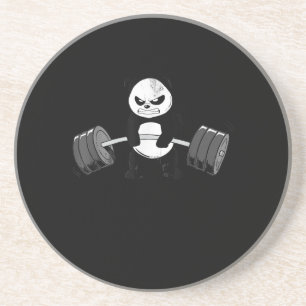 Posavasos Gracioso Panda Workout Kitten Gym Deadlift Power