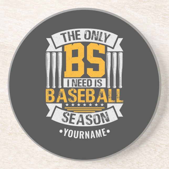 Posavasos Gracioso sarcasmo de béisbol (Frente)