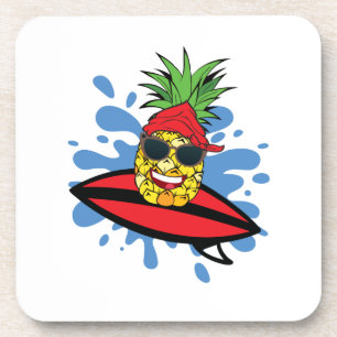 Posavasos Gracioso Surfing Pineapple