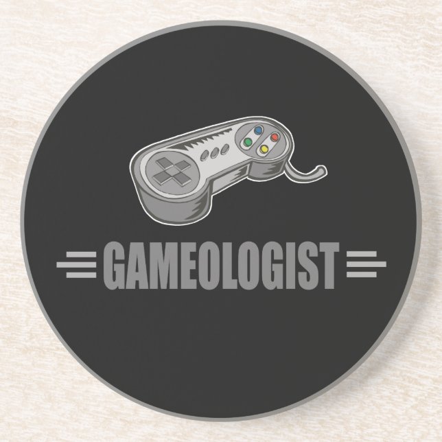 Posavasos Gracioso videojugador (Frente)