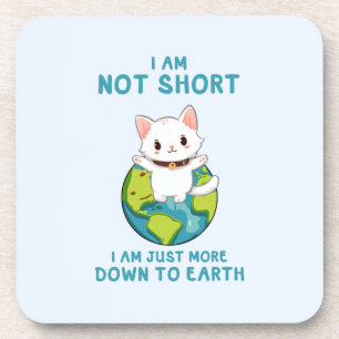Posavasos Gracioso y lindo gato - Abajo a la Tierra