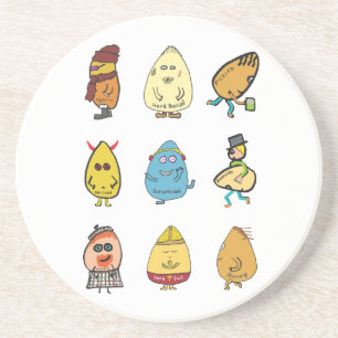 Posavasos Graciosos Huevos