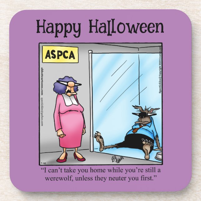 Posavasos Graciosos Humores De Halloween (Frente)